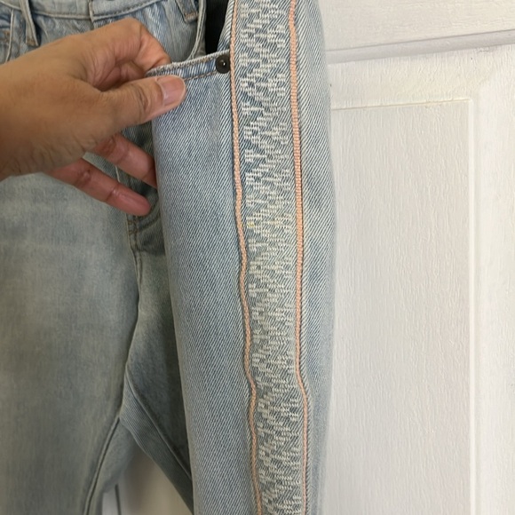 Anthropologie Current Elliott The Slouchy Skinny Straight Cropped Jeans Size 27 - Picture 6 of 16